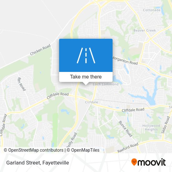 Garland Street map
