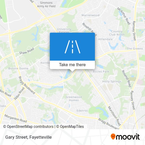 Mapa de Gary Street