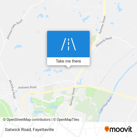 Mapa de Gatwick Road