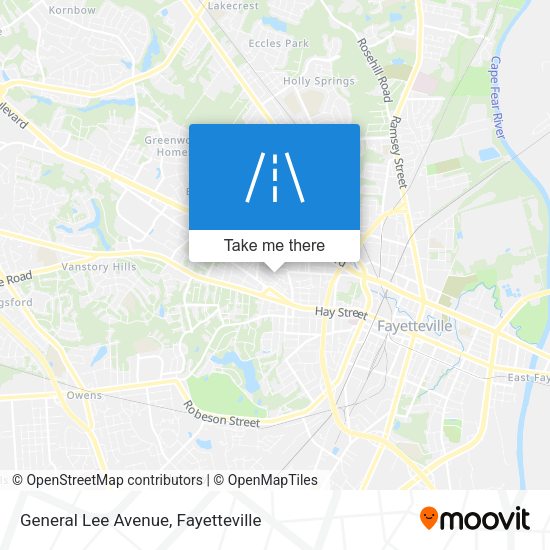 Mapa de General Lee Avenue