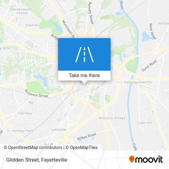 Mapa de Glidden Street