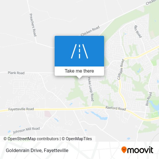 Goldenrain Drive map