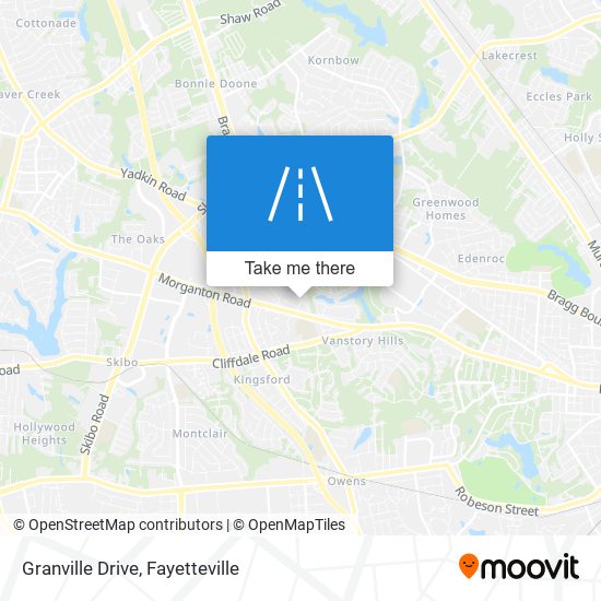 Granville Drive map