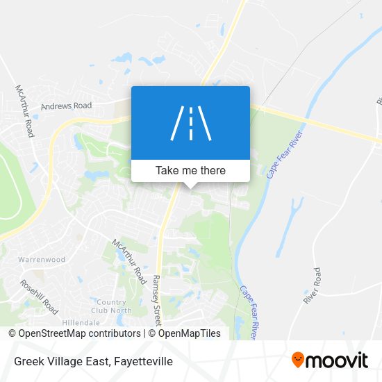 Mapa de Greek Village East