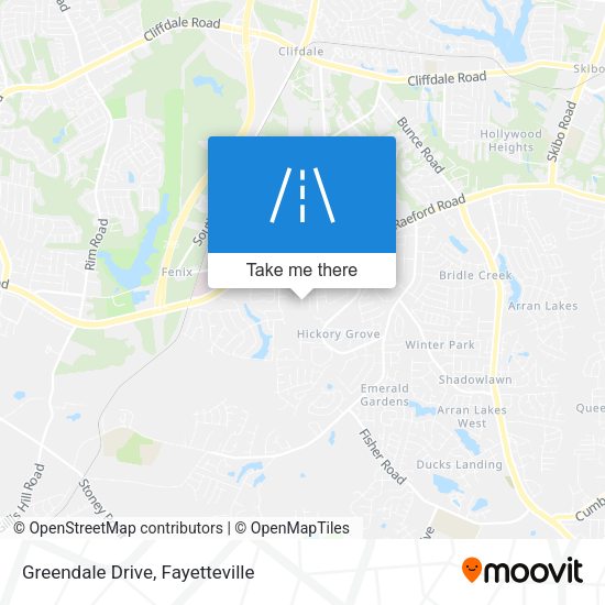 Greendale Drive map