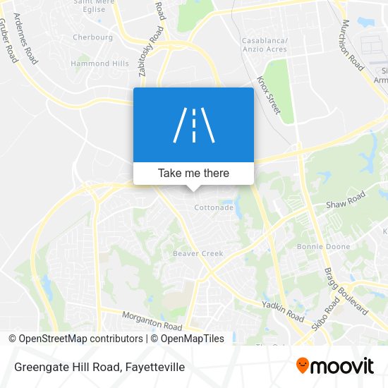 Greengate Hill Road map