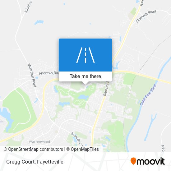 Mapa de Gregg Court