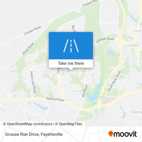 Grouse Run Drive map