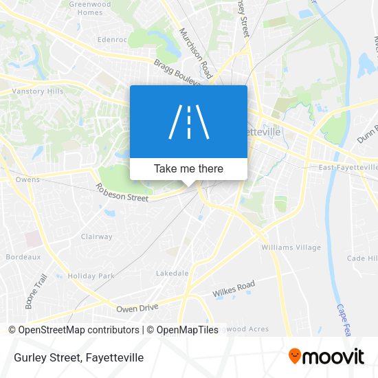 Mapa de Gurley Street