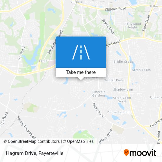 Hagram Drive map