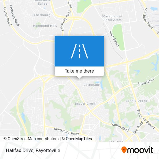 Mapa de Halifax Drive