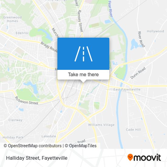 Mapa de Halliday Street