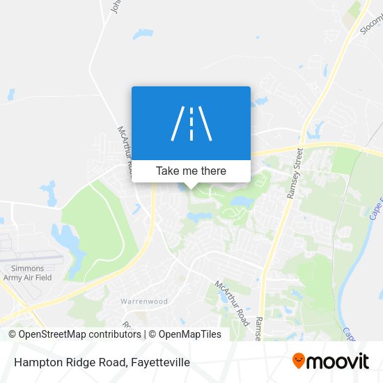 Mapa de Hampton Ridge Road