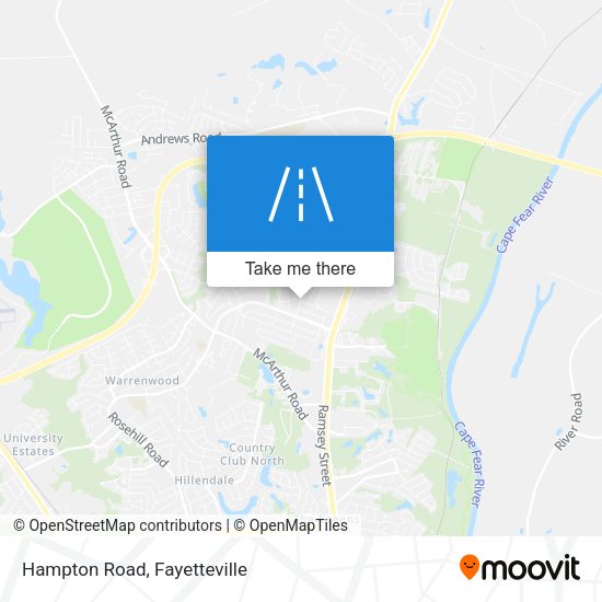 Mapa de Hampton Road