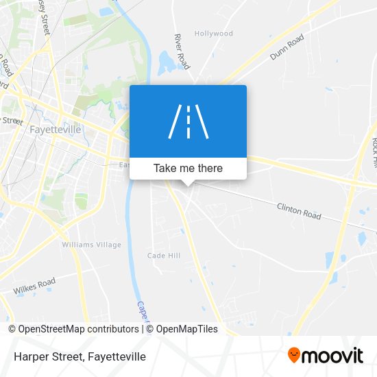 Harper Street map