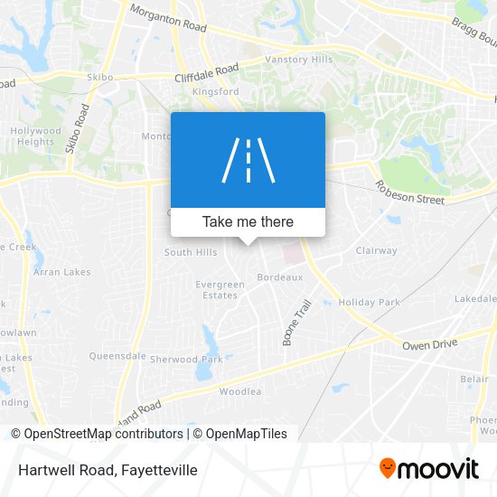 Hartwell Road map
