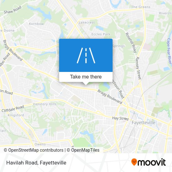 Mapa de Havilah Road