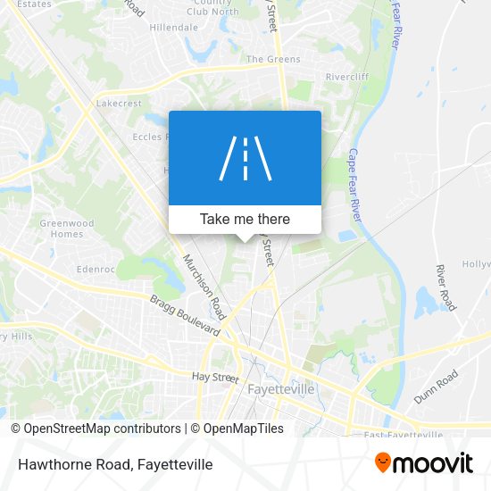 Hawthorne Road map