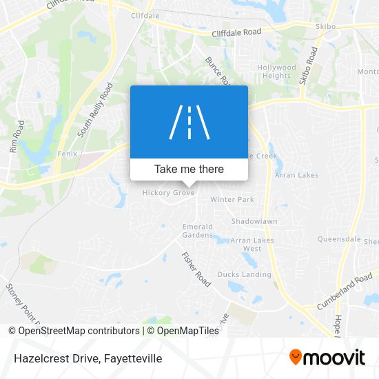 Mapa de Hazelcrest Drive