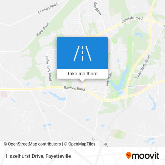 Hazelhurst Drive map