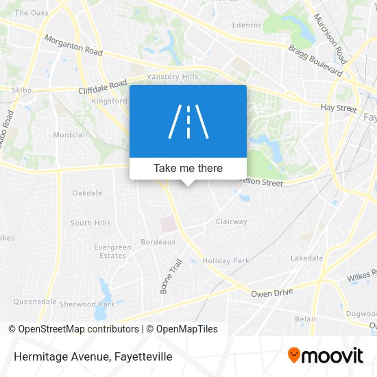 Hermitage Avenue map