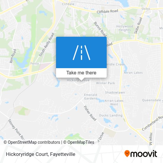 Mapa de Hickoryridge Court