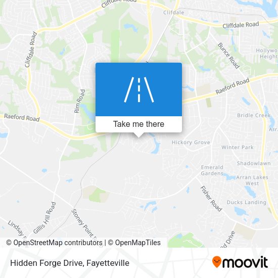 Hidden Forge Drive map