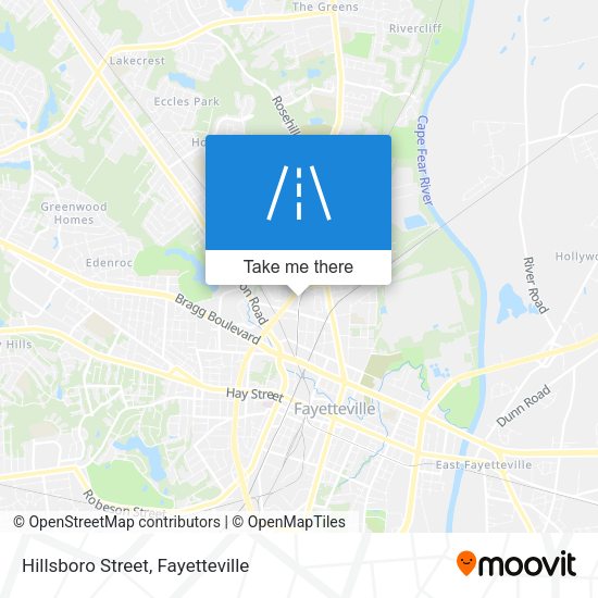Hillsboro Street map