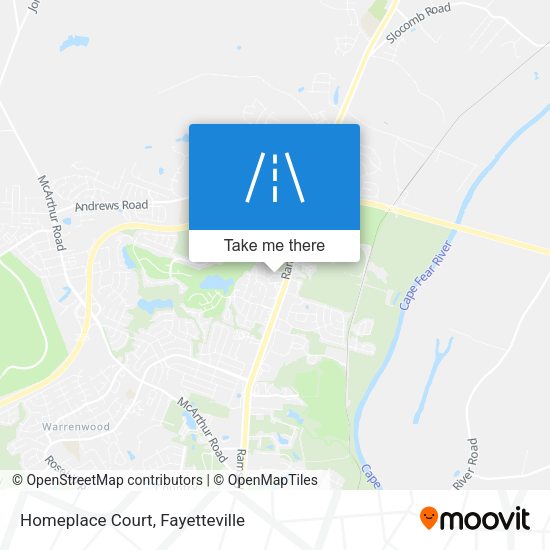 Homeplace Court map