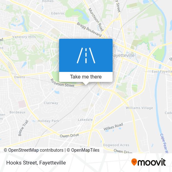 Mapa de Hooks Street