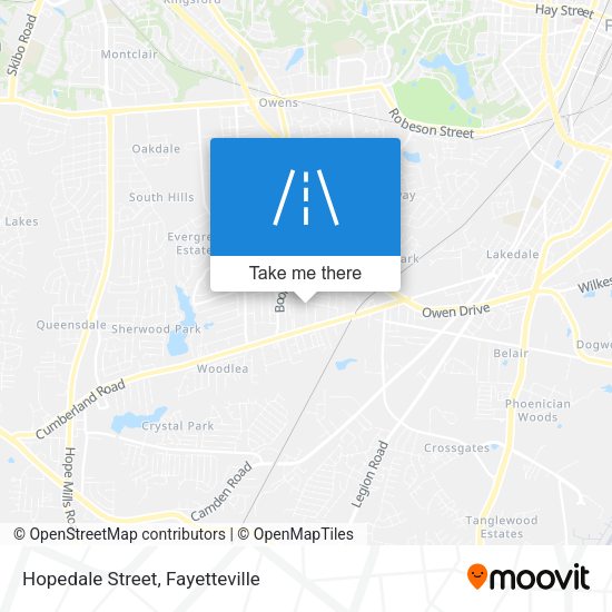 Hopedale Street map