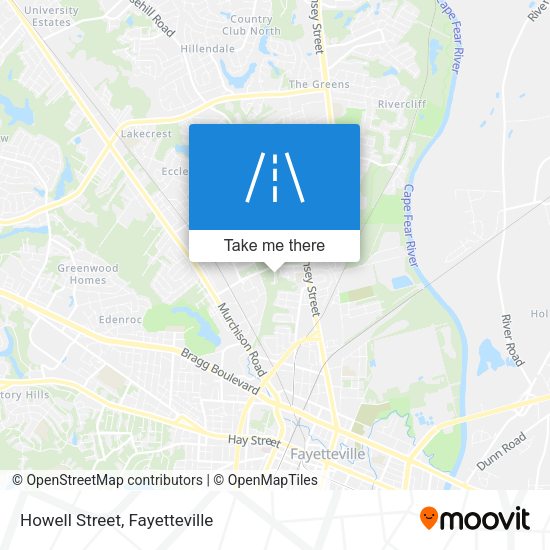 Mapa de Howell Street