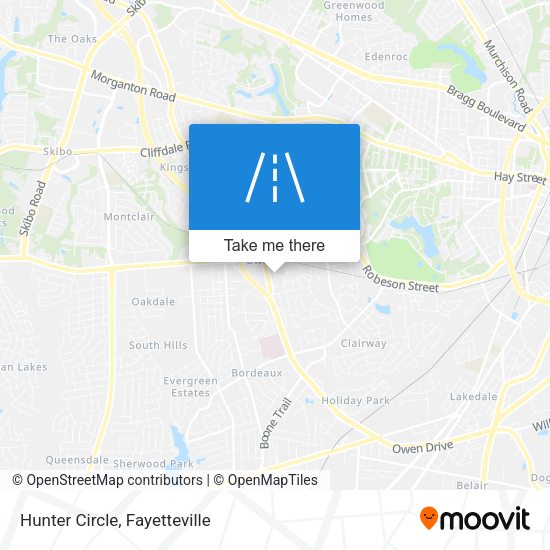 Mapa de Hunter Circle