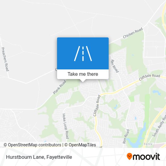 Mapa de Hurstbourn Lane