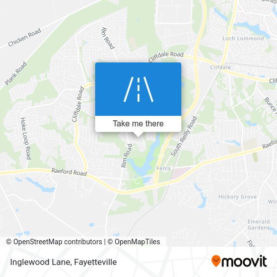 Inglewood Lane map
