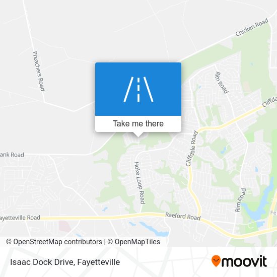 Isaac Dock Drive map