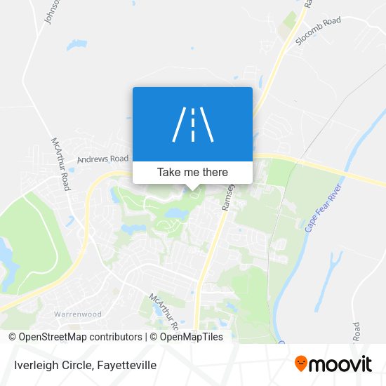 Mapa de Iverleigh Circle