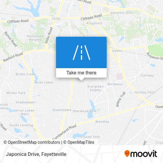Japonica Drive map