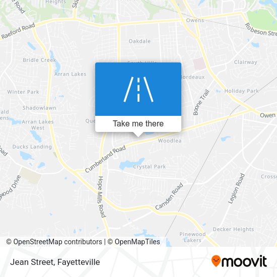 Mapa de Jean Street