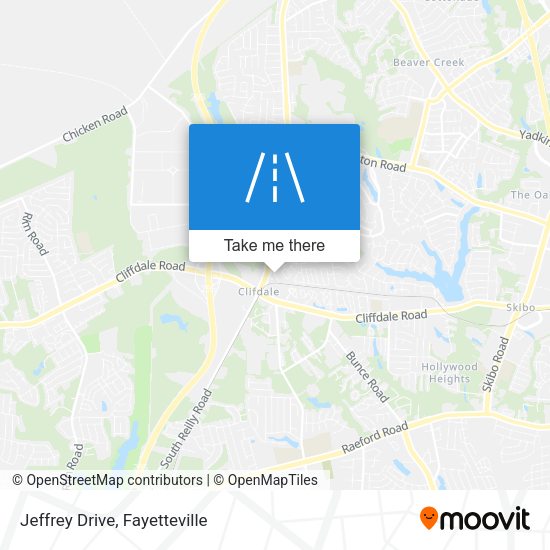 Mapa de Jeffrey Drive