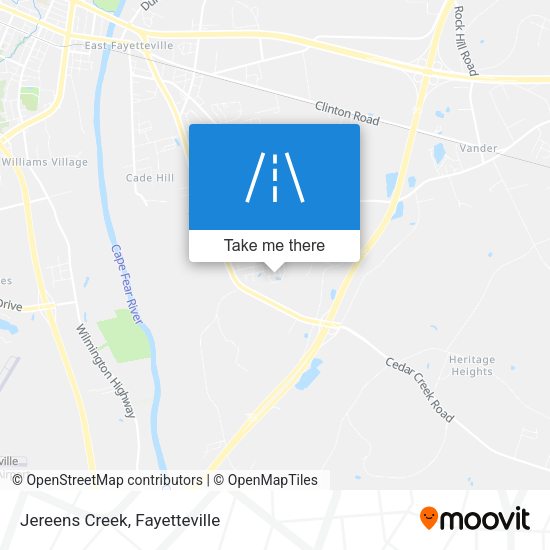 Jereens Creek map