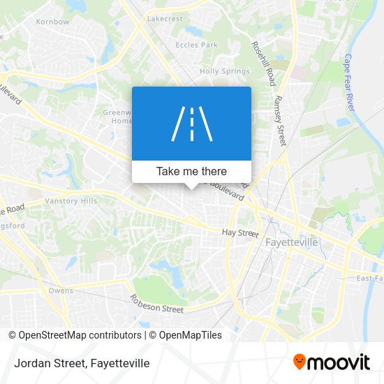 Jordan Street map
