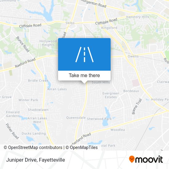 Juniper Drive map