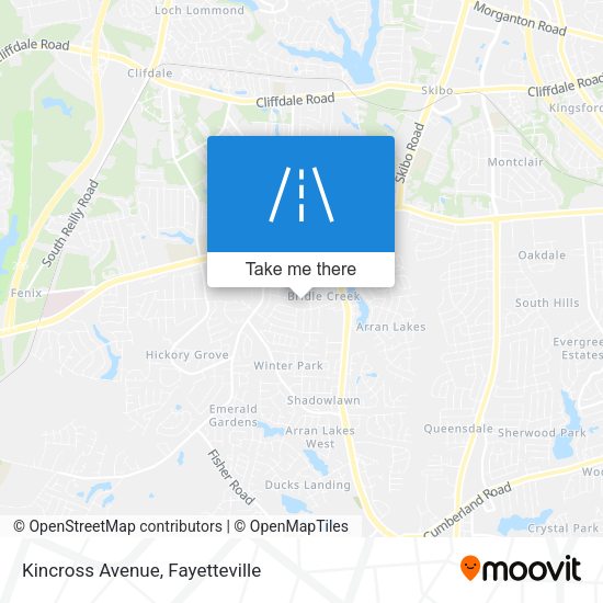 Mapa de Kincross Avenue