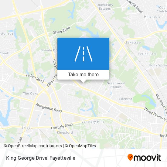 Mapa de King George Drive