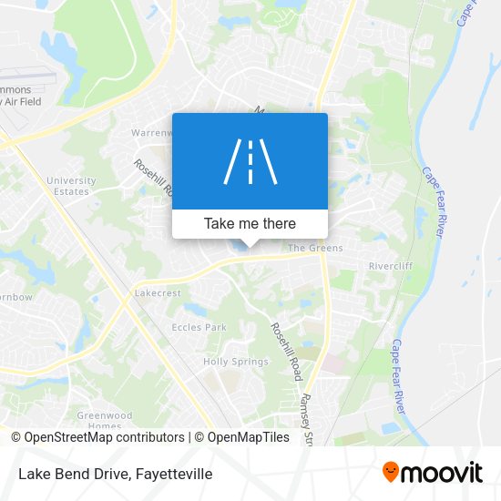 Lake Bend Drive map