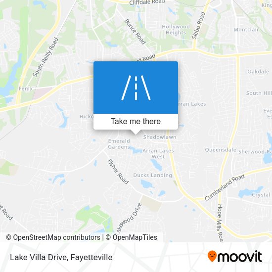 Lake Villa Drive map