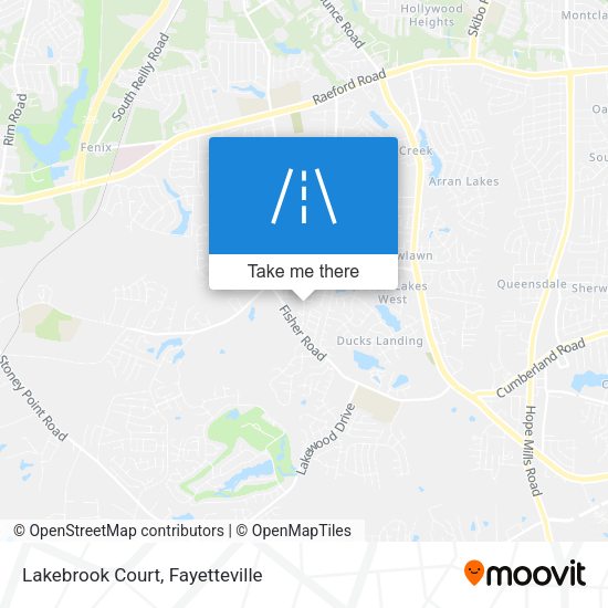 Mapa de Lakebrook Court