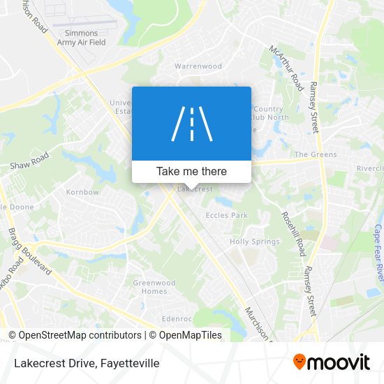 Lakecrest Drive map