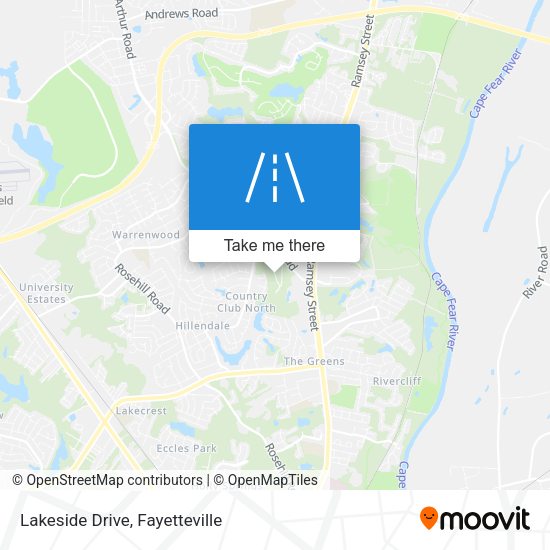 Mapa de Lakeside Drive